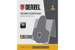 Комплект мешков одноразовых для пылесосов Denzel RVC20 RVC30 LVC20 LVC30 5 шт Denzel