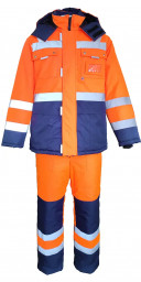 Костюм зимний НОРДИК куртка п/к оранжевый с темно-синим