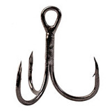 Крючок KOI "ROUND TREBLE", размер 12 (INT), цвет BN, тройник (10 шт.)/19/