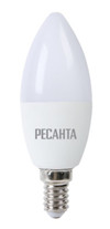 Лампа светодиодная LL-R-C37-5W-230-4K-E14 (свеча, 5Вт, нейтр., Е14) Ресанта