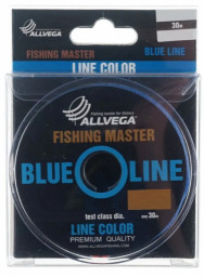 Леска монофильная ALLVEGA Fishing Master 30м 0,165мм (2,7кг) голубая