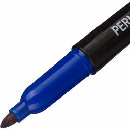 Маркер перманентный Attache синий 2 мм круглый наконечник