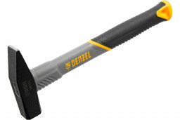 Молоток слесарный 300 г кованый фибергласовая  рукоятка c TPR покрытием Denzel