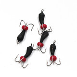 Мормышка вольф. ЯМАН Черт d-3 мм, вес 0,9 г, капля с глазком, цв. флуор. красный