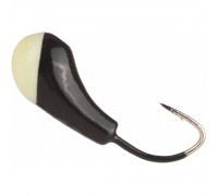 Мормышка вольфрам Чесночинка с отв.краш. 3мм 0,6гр 10Р фосфор Helios