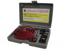 Набор коронок по дереву 16шт. "ЭНКОР"