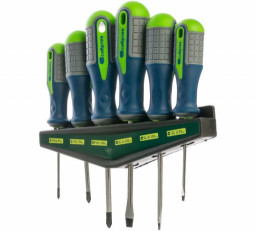 Набор отверток 6 шт CrV трехкомпонентные рукоятки СИБРТЕХ