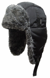 Шапка ушанка зимняя с мех.опушкой черный Хольстер