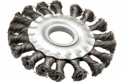 Щётка 125 мм для УШМ плоская, крученая ВИХРЬ