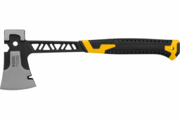 Топор цельнокованый 600 г двухкомпонентная обрезиненная рукоятка  Denzel